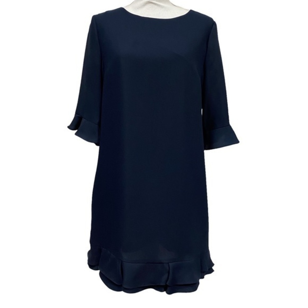 CeCe Ruffle Hem Shift Dress